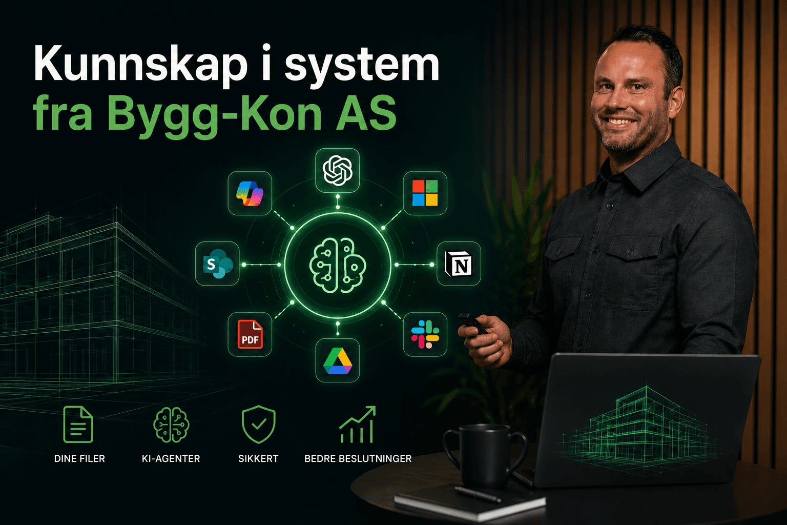 Bygg-Kon inviterer til webinarer om KI i byggebransjen
